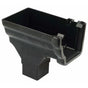 110mm Niagara Ogee Black Stopend Outlet Left hand - Trade 4 Less - Building Supplies UK