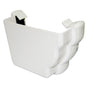 110mm Niagara Ogee External Gutter Stopend Left Hand - Trade 4 Less - Building Supplies UK