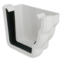 110mm Niagara Ogee External Gutter Stopend Right Hand - Trade 4 Less - Building Supplies UK