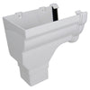 110mm Niagara Ogee Black Stopend Outlet Left hand - Trade 4 Less - Building Supplies UK