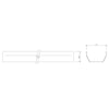 114mm x 4m Square Line Gutter - Trade 4 Less - Building Supplies UK