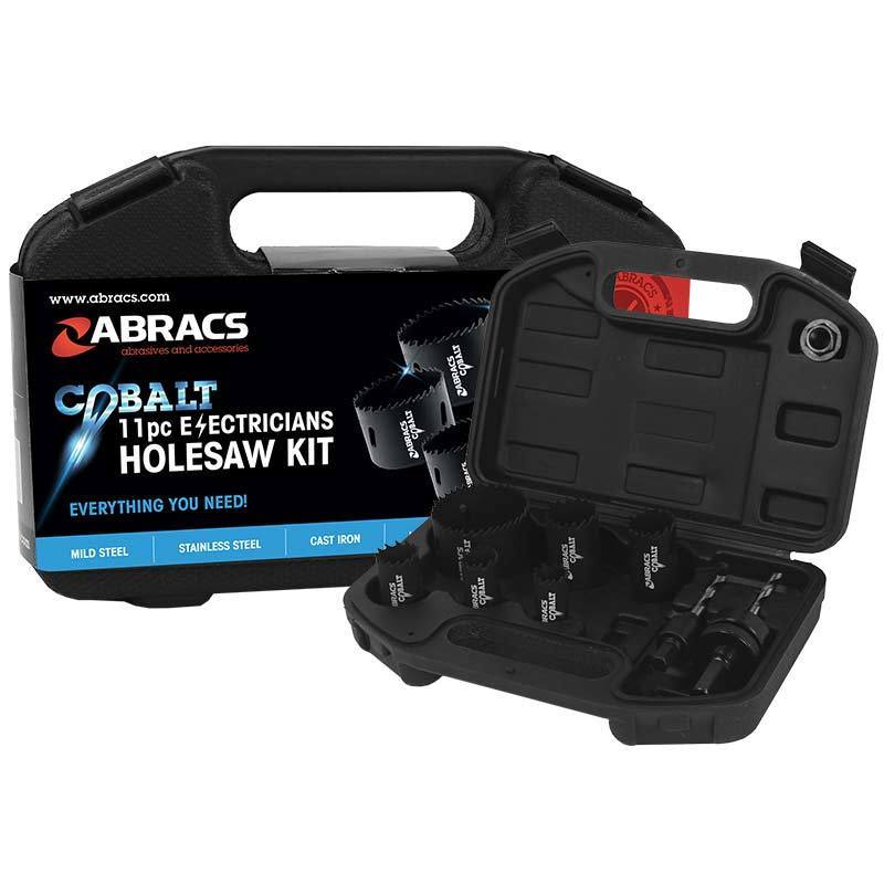 Electricians Cobalt Holesaw Kit (11 Piece) - Trade 4 Less - Building Supplies UK