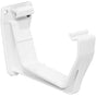114mm White Square Gutter Fascia Bracket - Trade 4 Less - Building Supplies UK
