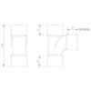 40mm Wastepipe Tee - Trade 4 Less - Building Supplies UK