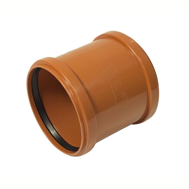 160mm U/G  Coupling Double Socket - Trade 4 Less - Building Supplies UK