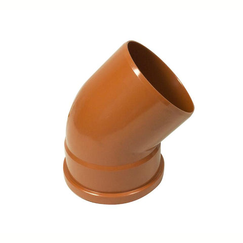 160mm U/G  45d  Bend Single Socket - Trade 4 Less - Building Supplies UK