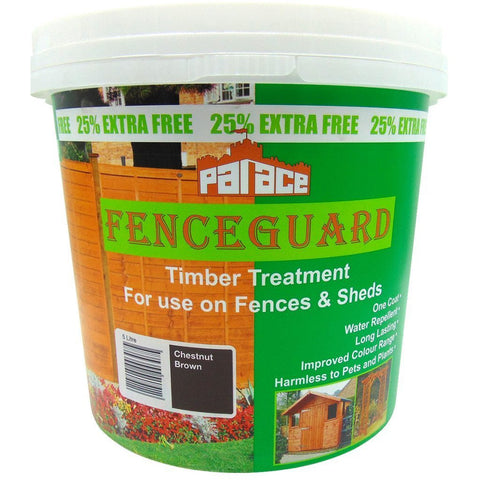 5lt Fence Guard Chestnut Brown - Trade 4 Less - Building Supplies UK