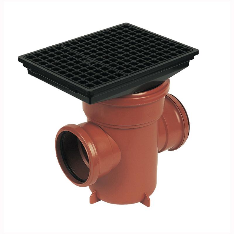 Back Inlet Bottle Gully Traps Rectangular Grid - Trade 4 Less - Building Supplies UK