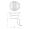 Bottle Gully Traps Circular Grid - Trade 4 Less - Building Supplies UK