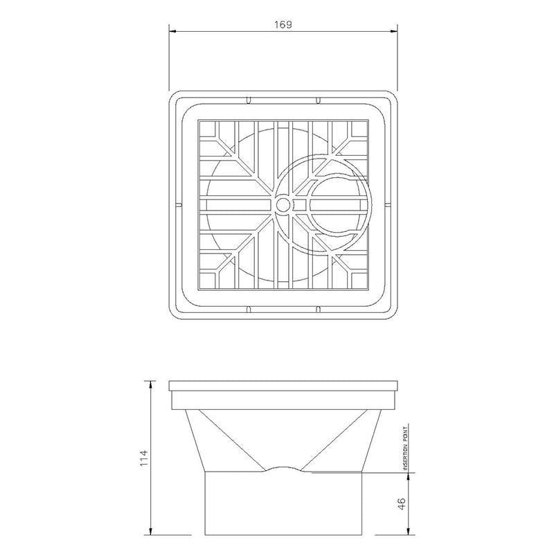 Square Hopper - Trade 4 Less - Building Supplies UK