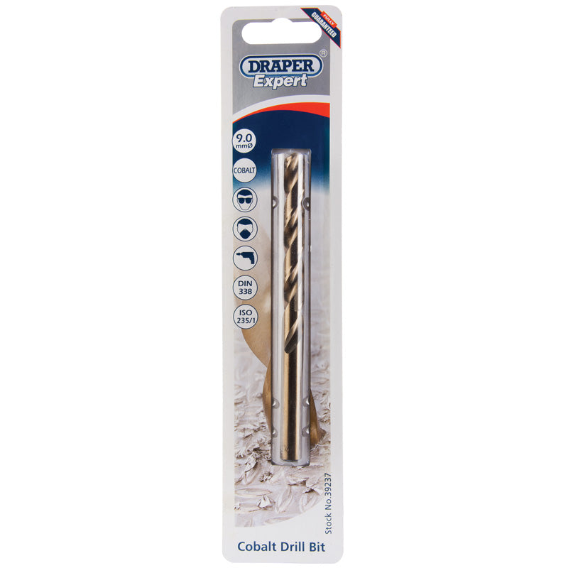 Draper HSS Cobalt Drill Bit 9.0m - 37545 - Trade 4 Less - Building Supplies UK