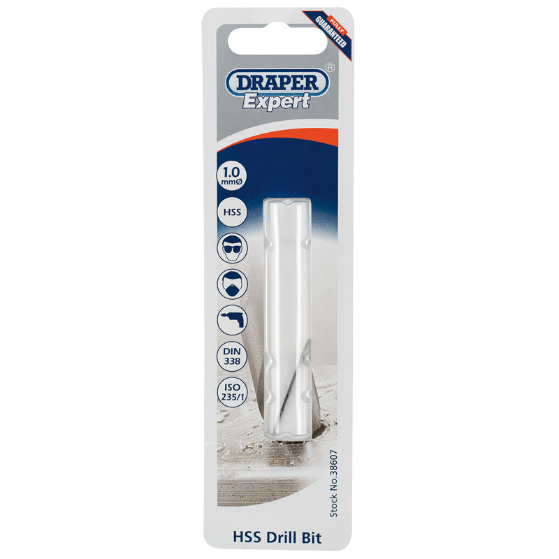 Draper HSS Drill Bit 1.0mm - 38607 - Trade 4 Less - Building Supplies UK