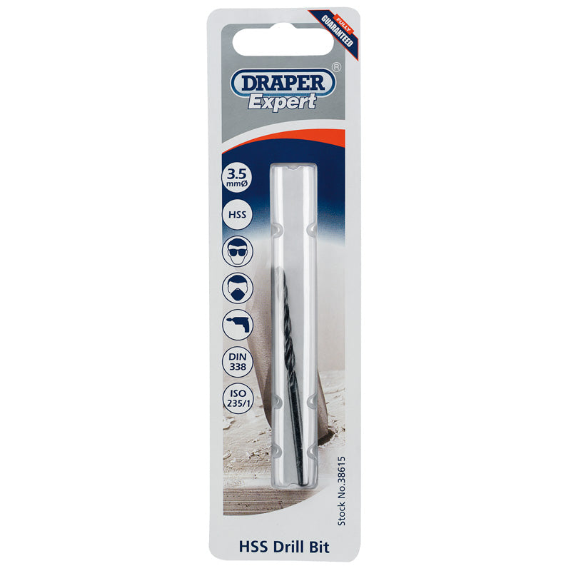 Draper HSS Drill Bit 3.5mm - 38615 - Trade 4 Less - Building Supplies UK