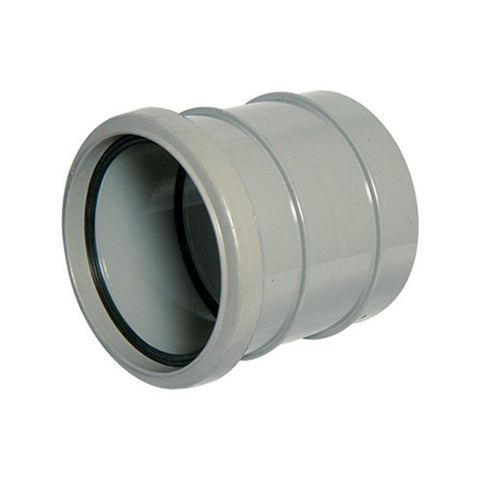 110mm Coupling Single Socket Black - Trade 4 Less - Building Supplies UK