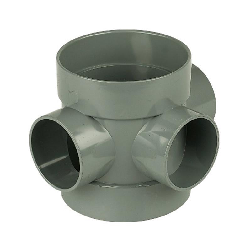 110mm Short Boss Pipe Black - Trade 4 Less - Building Supplies UK