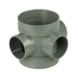 110mm Short Boss Pipe Black - Trade 4 Less - Building Supplies UK